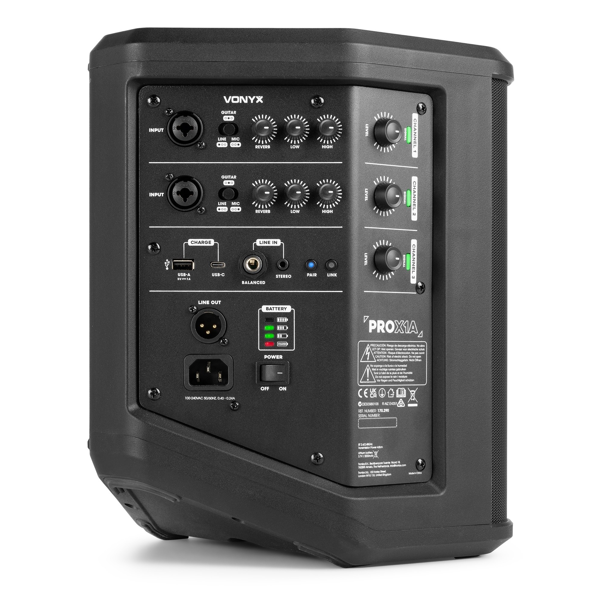 Boxa portabila all-in-one Vonyx PRO X1A, 250W_01